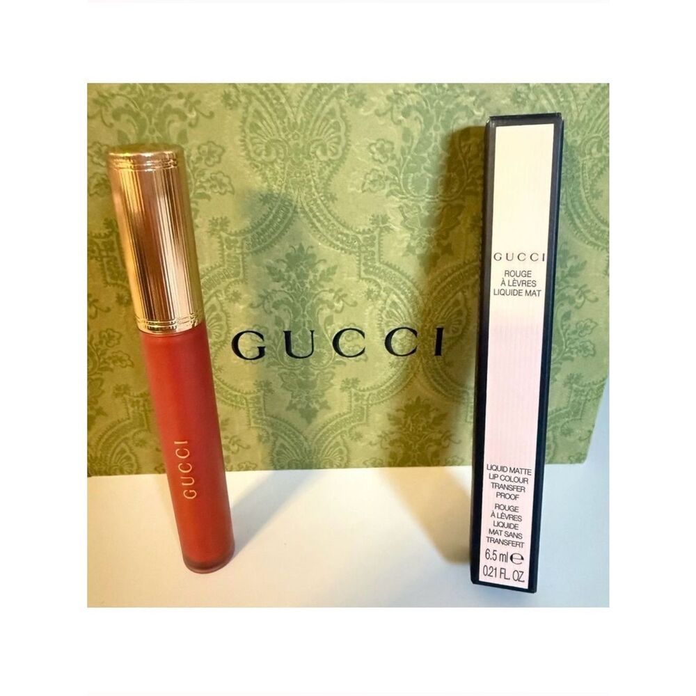 Gucci Women NEW Janet Rust 505 Liquid Matte Lip Colour Luxury Makeup